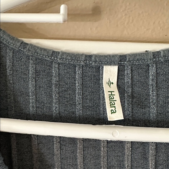 HALARA Grey Blue Ribbed Long Sleeve Dress - Picture 11 of 11